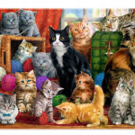 Puzzle Trefl Premium Quality 1000 elementów Puzzle Kocie spotkanie 1000 10555