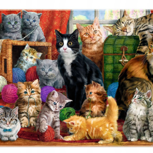 Puzzle Trefl Premium Quality 1000 elementów Puzzle Kocie spotkanie 1000 10555