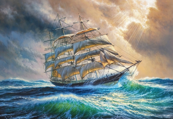 Puzzle Castorland 1000 elementów Puzzle Sailing Against All Odds 1000